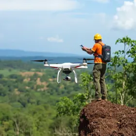 Drones reforçam fiscalização de terrenos para prevenir queimadas em Cuiabá drones